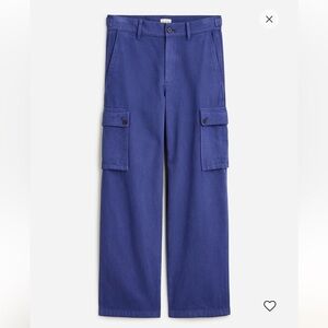 JCrew Relaxed Cargo Pant in Heavyweight Twill Work Wear Wide Leg